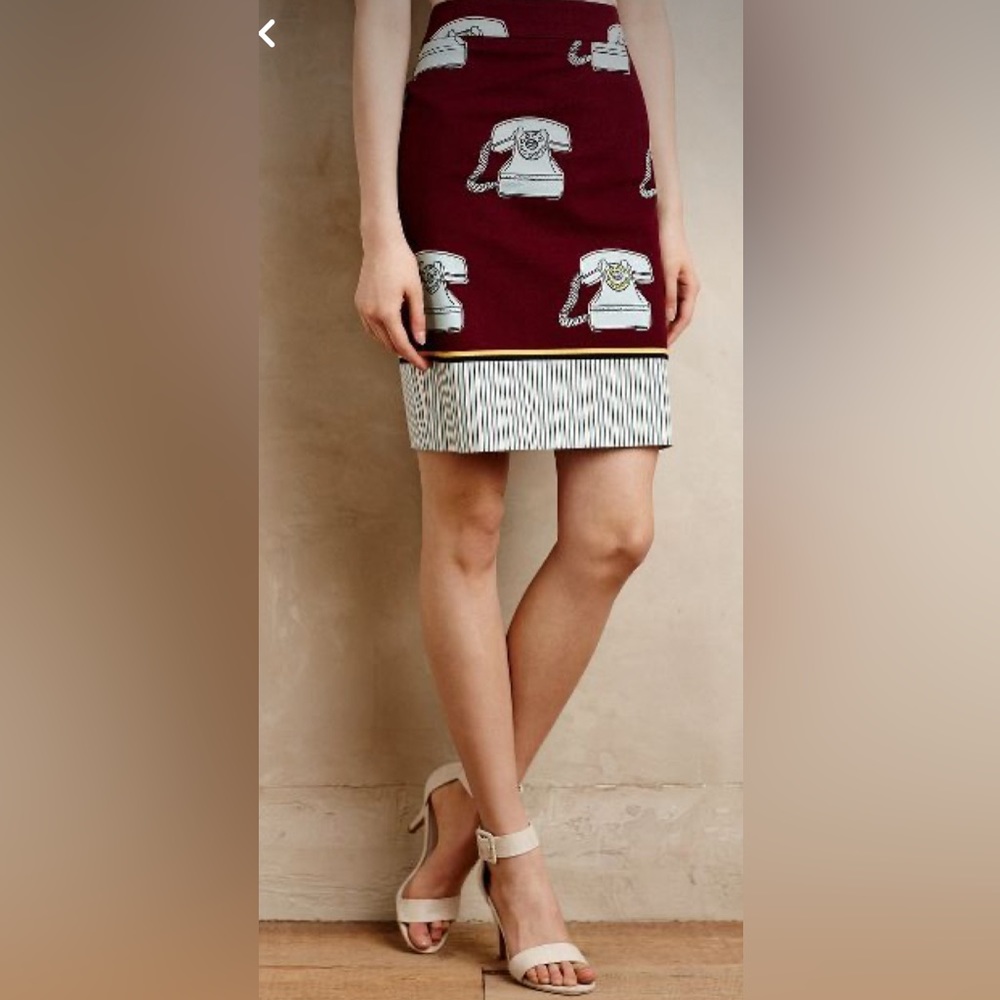 Anthropologie Maeve brand Clementina Pencil Skirt